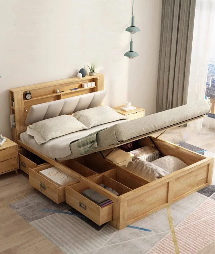 Renco Storage Wooden Bed Frame