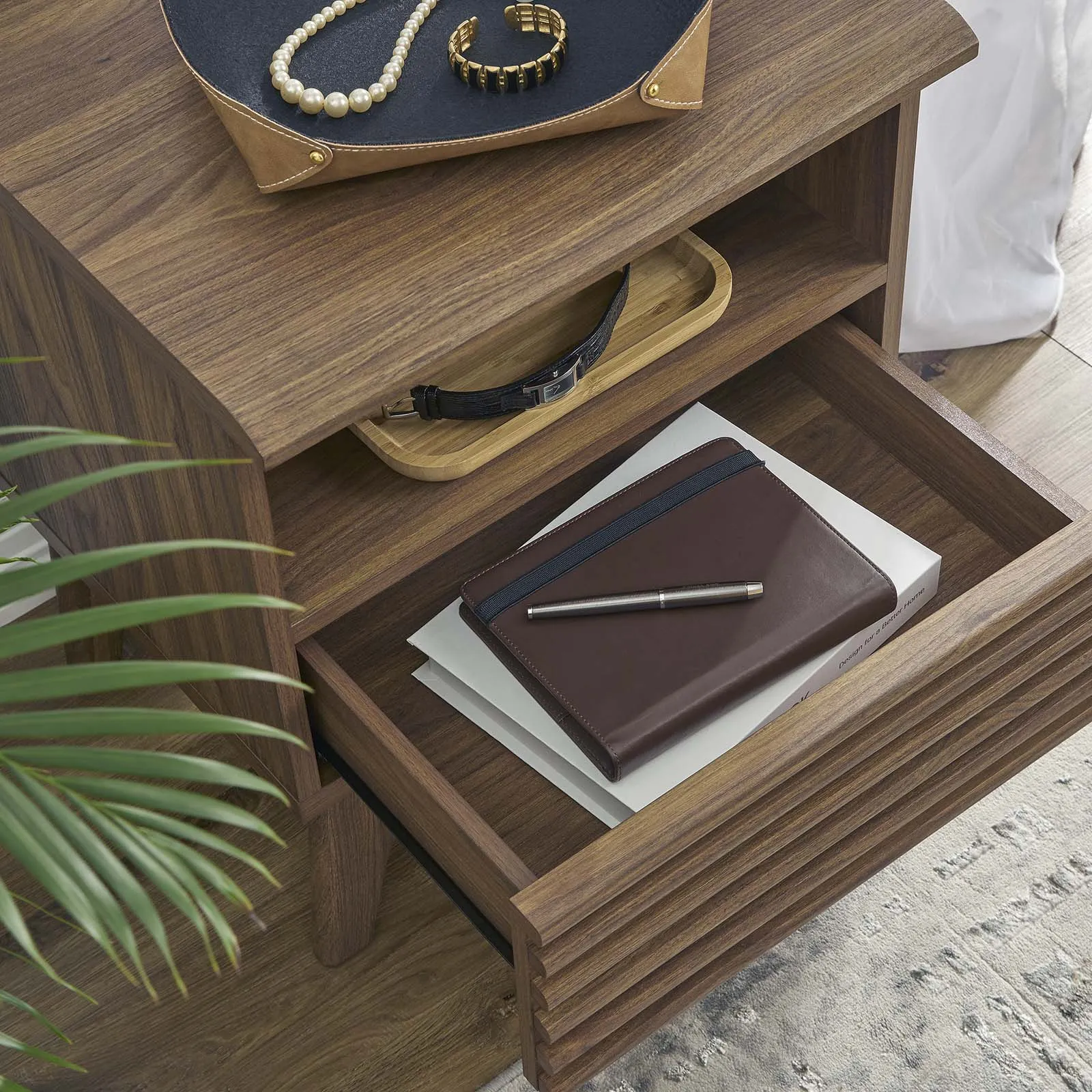 Render Nightstand Walnut MOD-7070-WAL