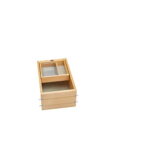 Rev-A-Shelf / 4VDOHT-15SC-1 / Wood Vanity Cabinet Replacement Half Tier Drawer System w/Soft Close