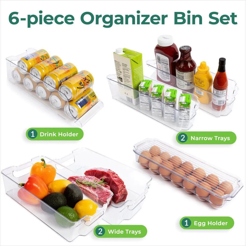 Stackable Refrigerator Organizer Bins