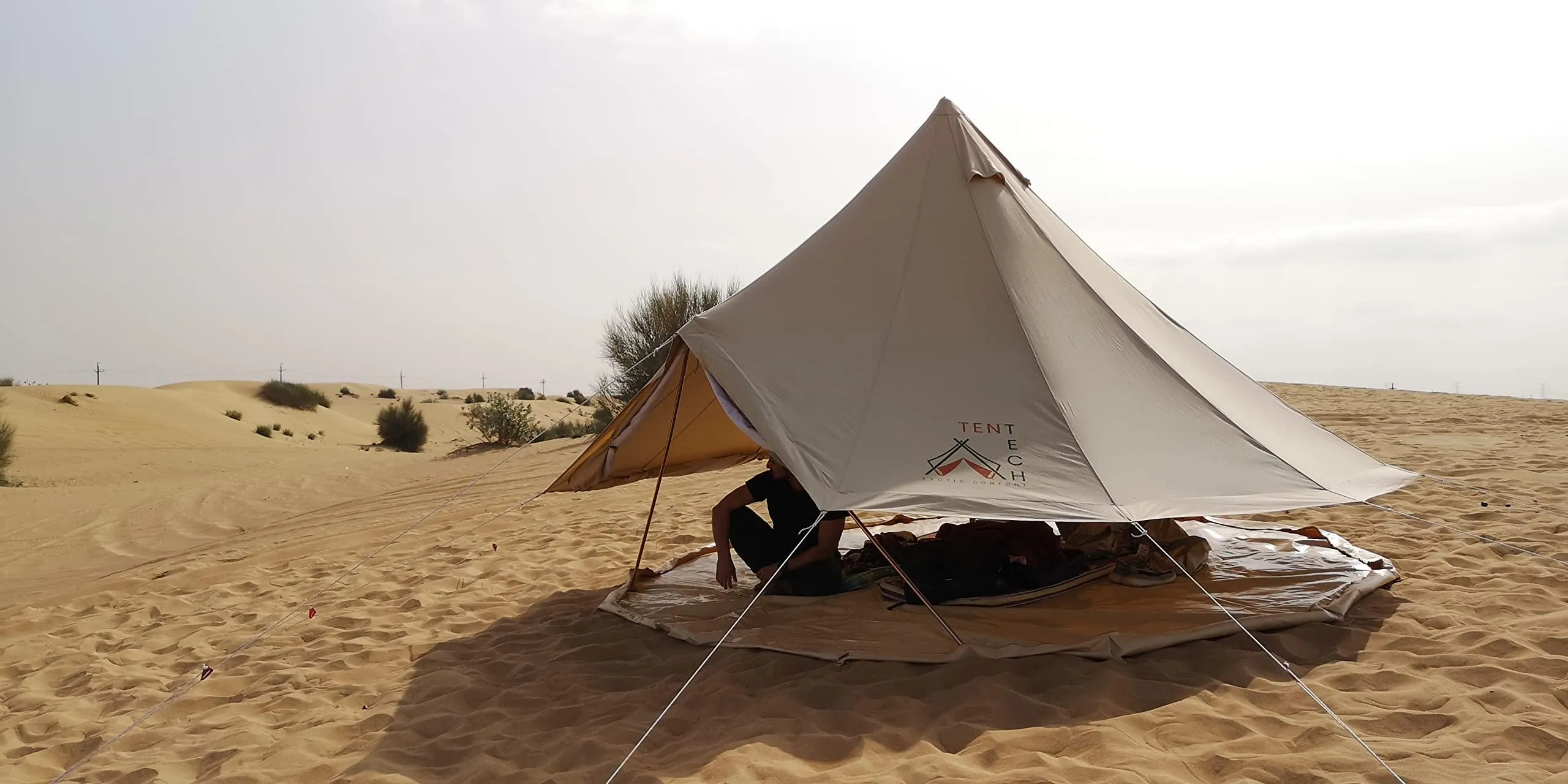 TENTECH CLOCHE PRO Canvas Bell Tent for Glamping.