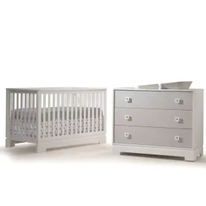 Tulip Olson Convertible Crib & 3 XL Drawer Set